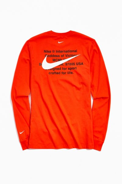 nike swoosh long sleeve tee