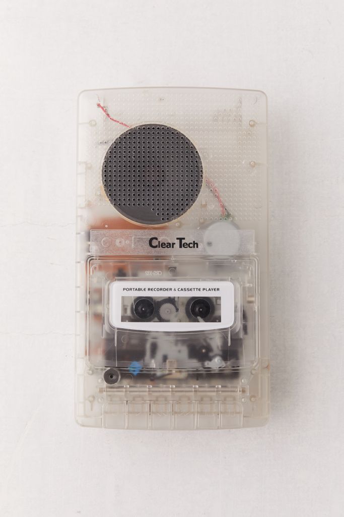 Clear Tech Cassette Player Urban Outfitters