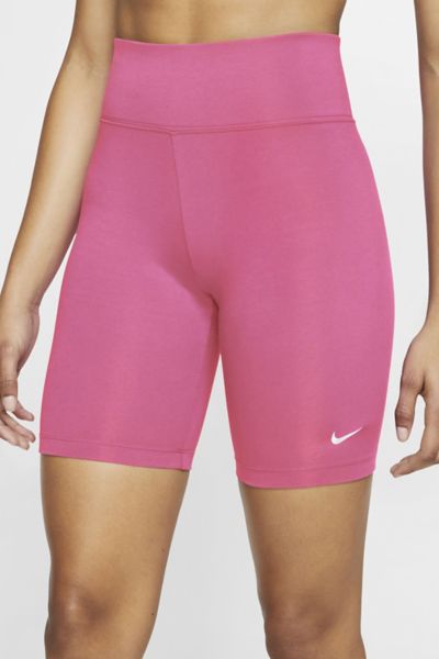 pink nike biker shorts