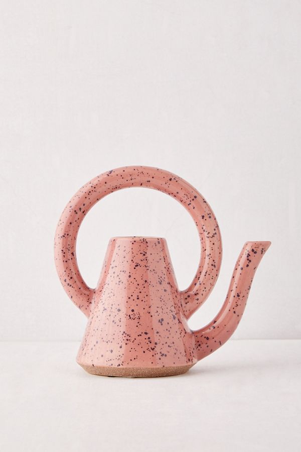 Slide View: 1: Kiera Speckled Ceramic Watering Can