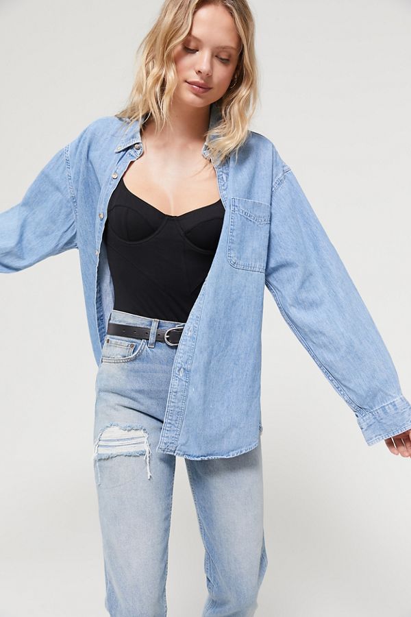 Vintage Oversized Chambray Shirt | Urban Outfitters