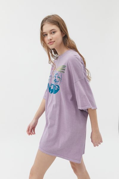 purple t shirt dress