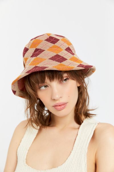 Knit Plaid Bucket Hat | Urban Outfitters Canada