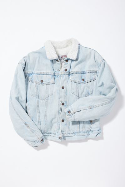 levi's light wash sherpa jacket