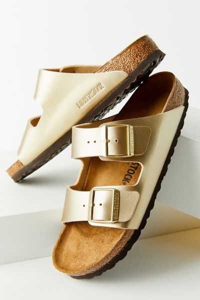 metallic gold birkenstocks