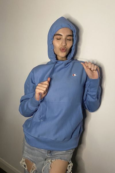 oceanfront blue champion hoodie