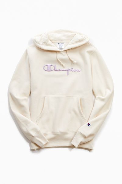 cream color champion sweatshirt