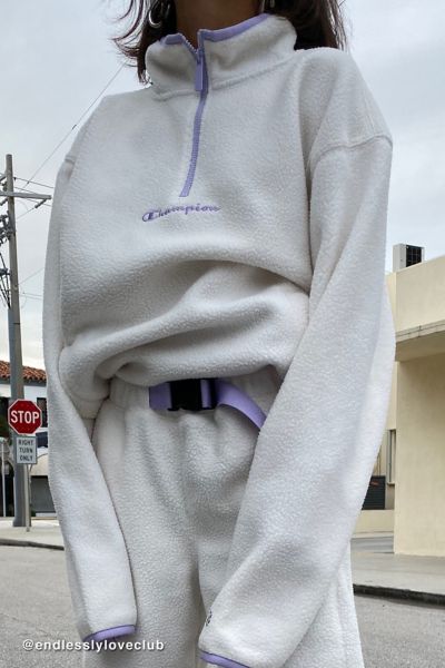 champion hoodie half zip