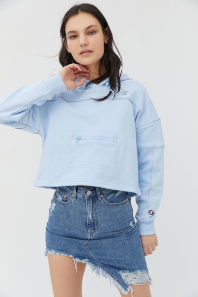 champion & uo cropped hoodie sweatshirt