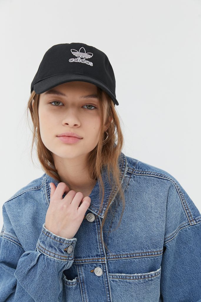 adidas Originals Outline Logo Relaxed Baseball Hat | Urban Outfitters