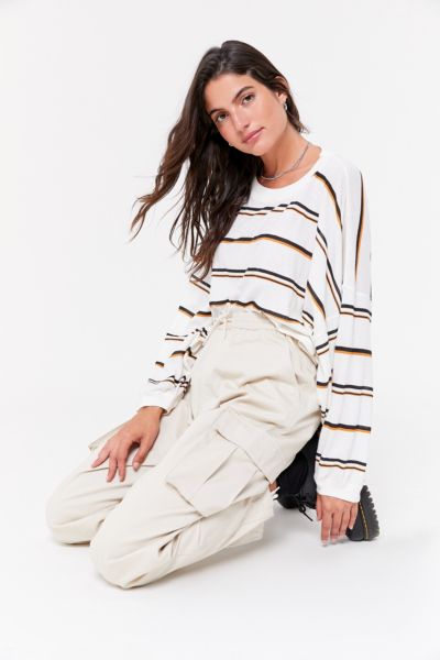 urban outfitters white cargo pants