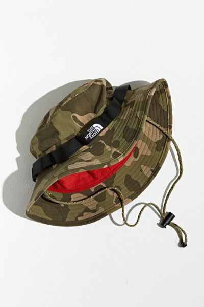 north face bucket hat camo