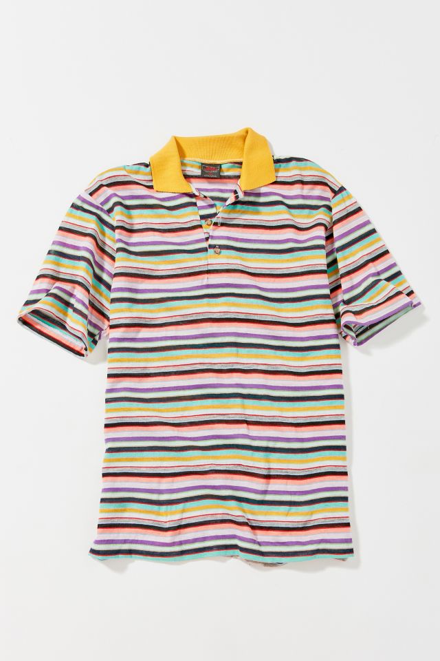 Vintage Rainbow Polo Shirt | Urban Outfitters