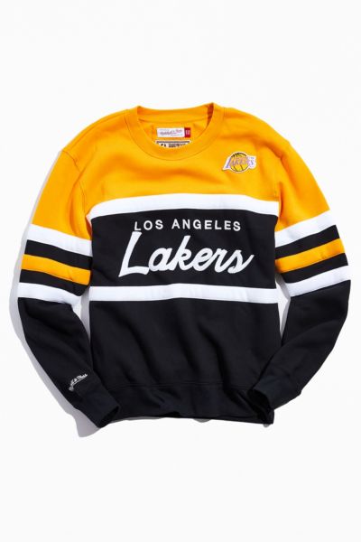 mitchell and ness lakers crewneck