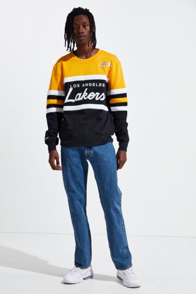 mitchell and ness lakers crewneck