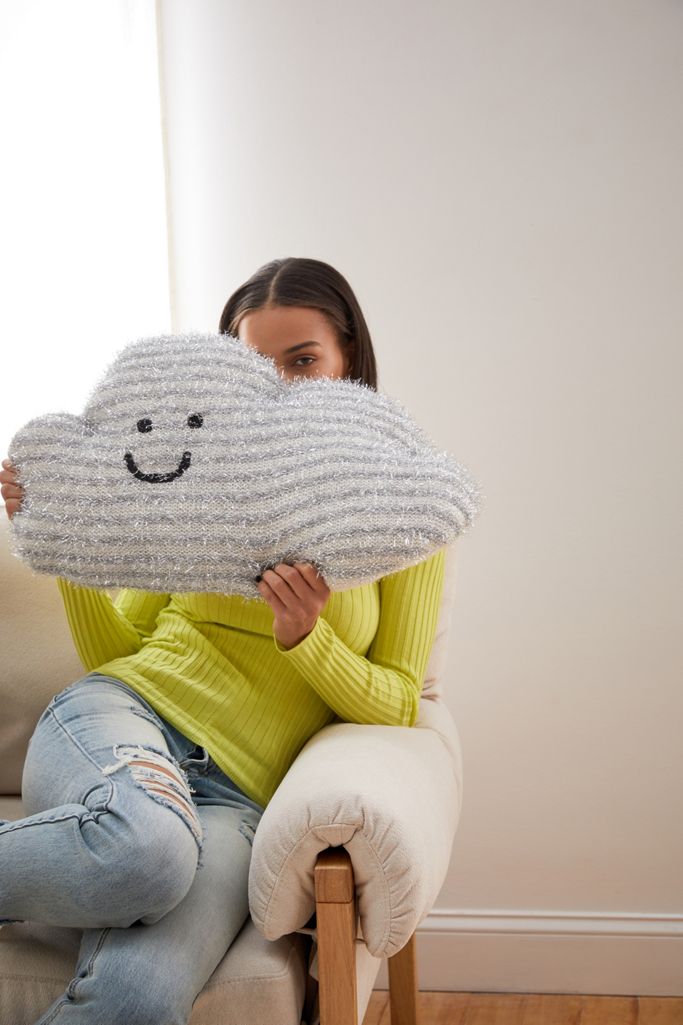 Tinsel Cloud Throw Pillow Urban Outfitters