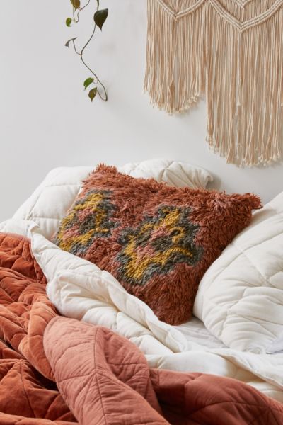 geo-shag-lumbar-pillow-urban-outfitters