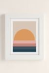 Thumbnail View 2: Colour Poems Minimal Retro Sunset Art Print