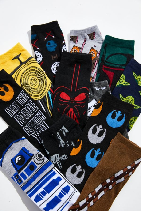 Slide View: 5: Star Wars 12 Days Of Socks Crew Sock 12-Pack  