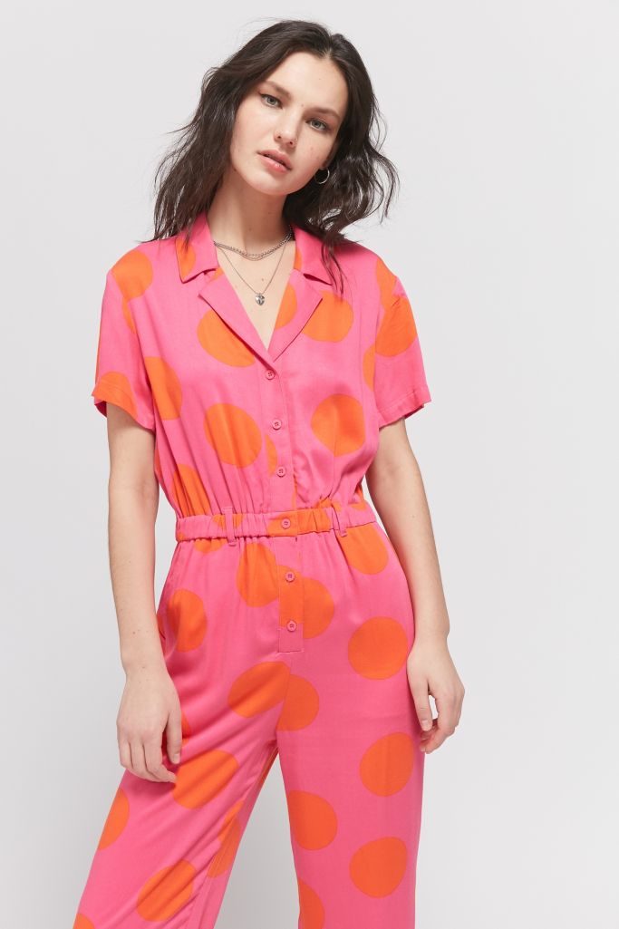 Lazy Oaf Polka Dot Jumpsuit Urban Outfitters