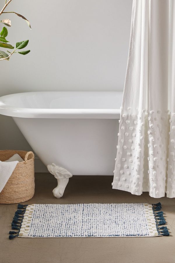 Slide View: 1: Ayla Checker Bath Mat