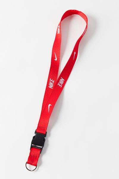 red nike lanyard