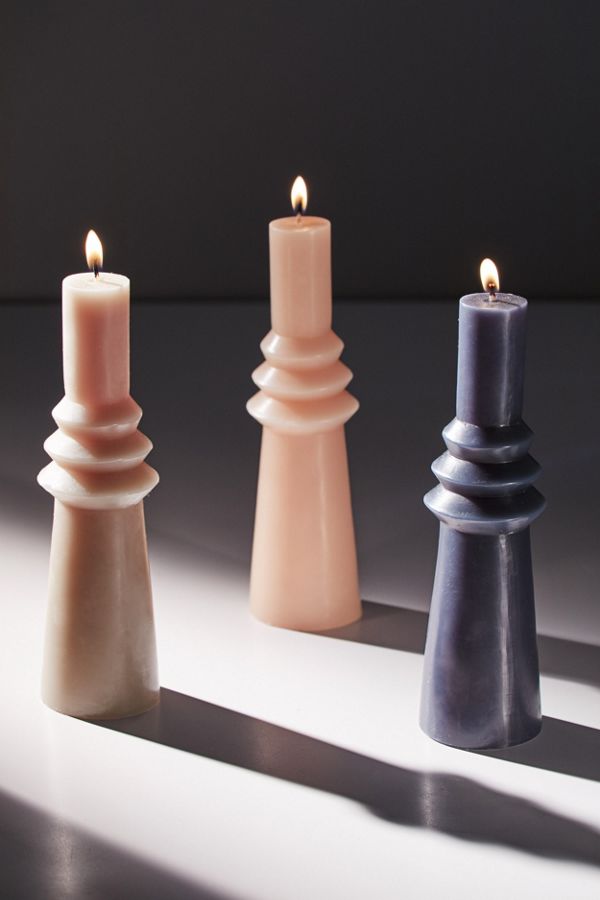 Slide View: 2: Illume Large Geo Pillar Shaped Candle