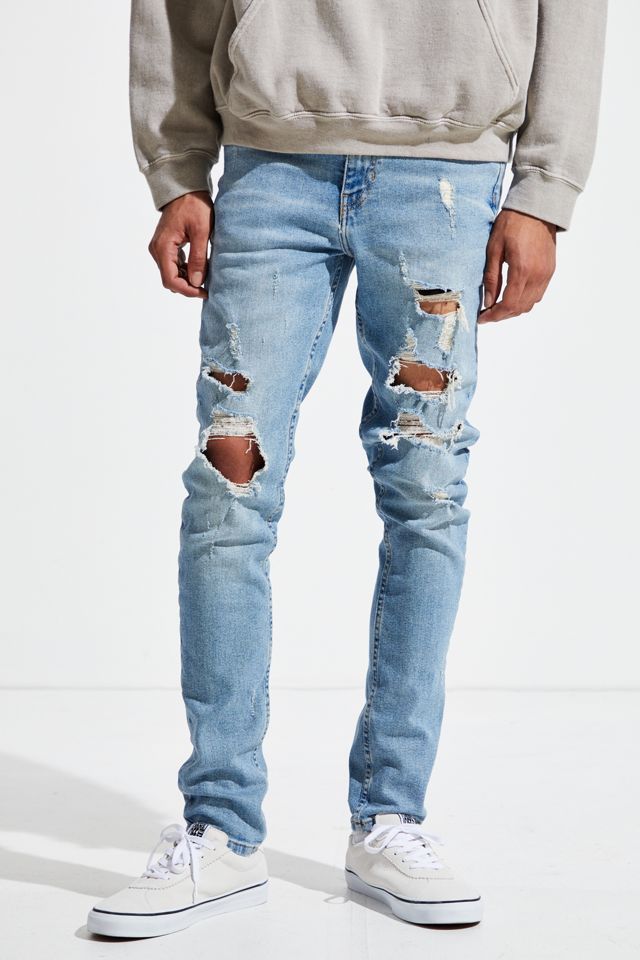 BDG Skinny Jean – Extreme Destructed Mid Wash | Urban Outfitters Canada