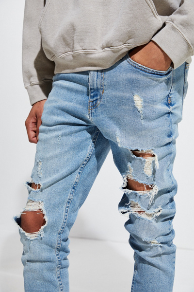 bdg destructed black skinny jeans