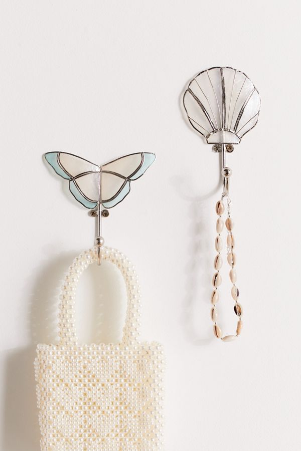 Slide View: 1: Shaped Capiz Wall Hook