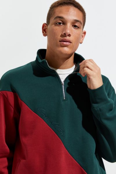 SWEET SKTBS ‘90s Quarter-Zip Mock Neck Sweatshirt | Urban Outfitters