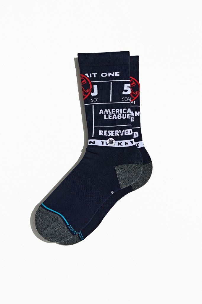 Stance New York Yankees Ticket Stub Crew Sock | Urban Outfitters