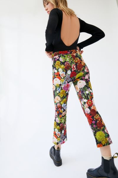 high waisted velvet flare pants