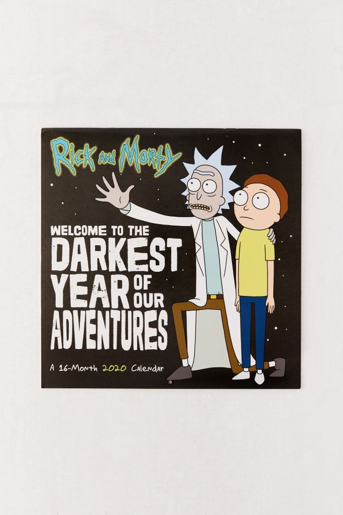 2020 Rick And Morty Wall Calendar Urban Outfitters Canada