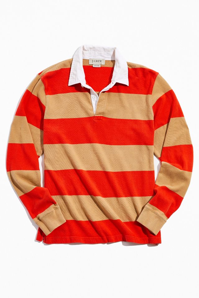 Vintage Orange Stripe Rugby Shirt Urban Outfitters