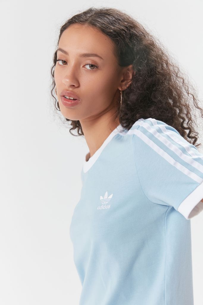 adidas 3-Stripes Ringer Tee | Urban Outfitters
