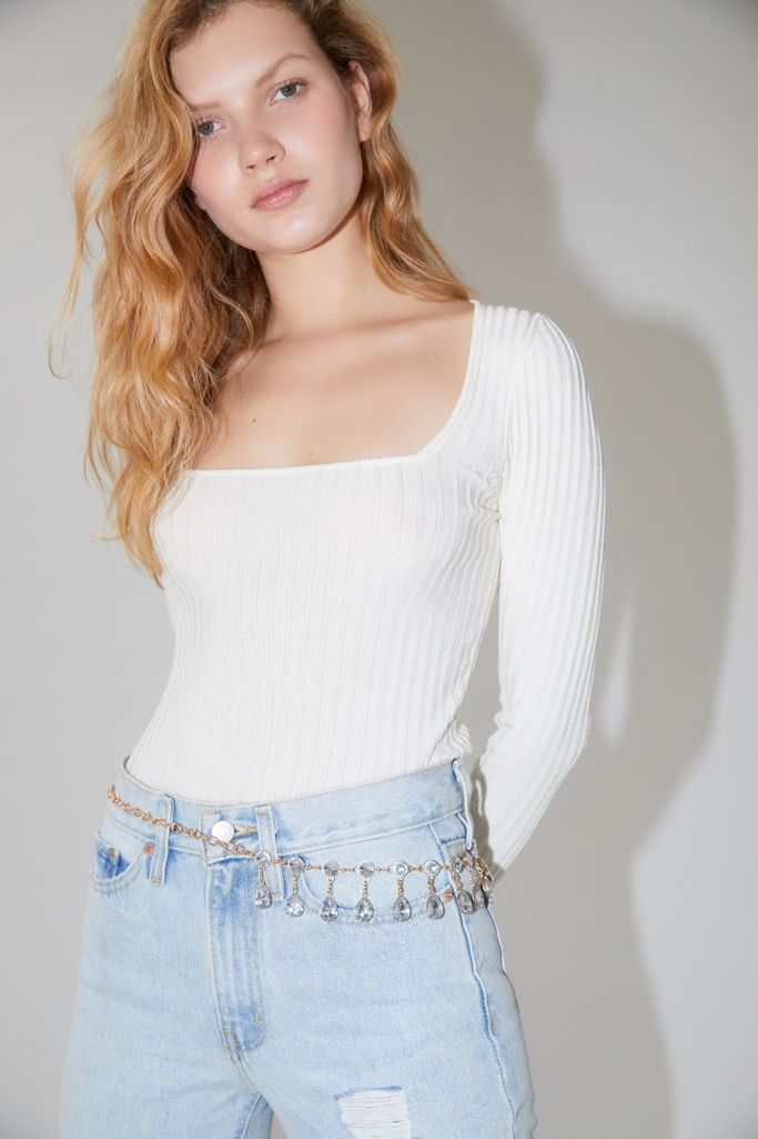 Gemstone Chain Belt Urban Outfitters