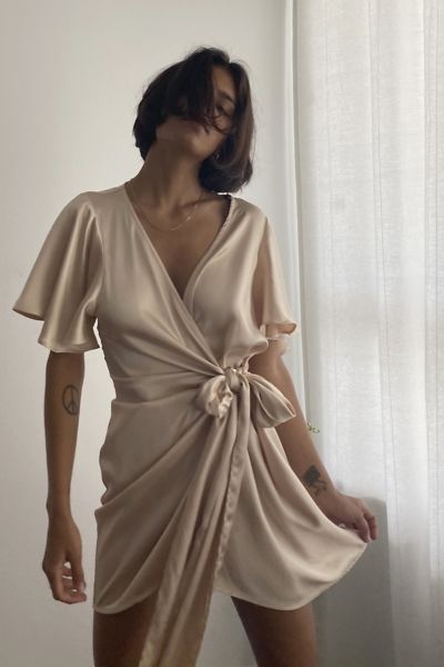 dress in satin