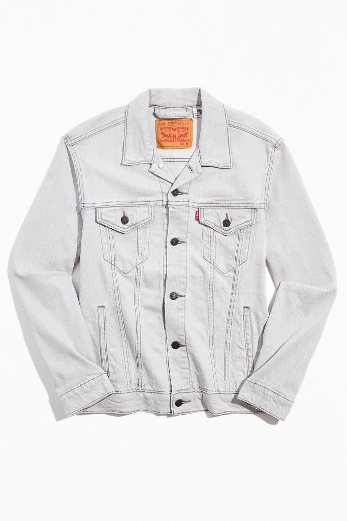 Levi’s Pale Grey Denim Trucker Jacket | Urban Outfitters