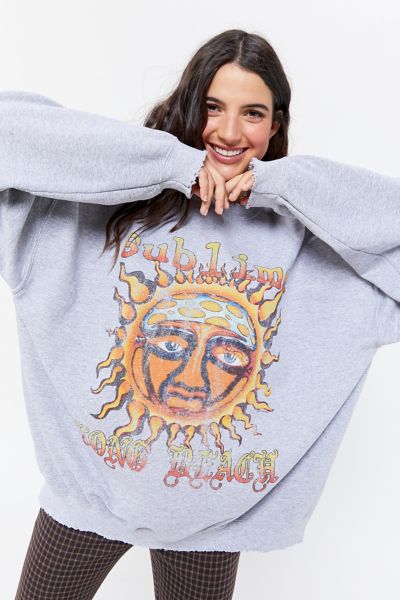 womens oversized crewneck sweatshirt