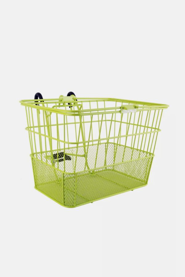 Slide View: 1: Sunlite Wire + Mesh Lift-Off Front Bike Basket