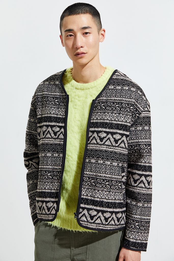 UO Kai Jacquard Tapestry Liner Jacket Urban Outfitters