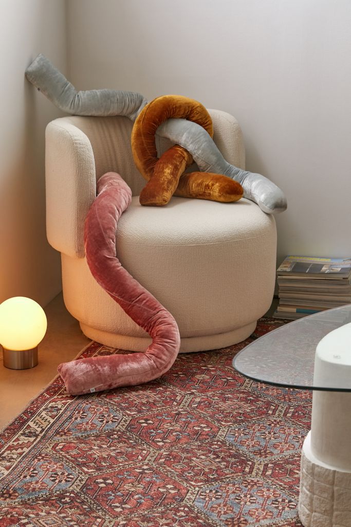 Velvet Twist Throw Pillow Urban Outfitters