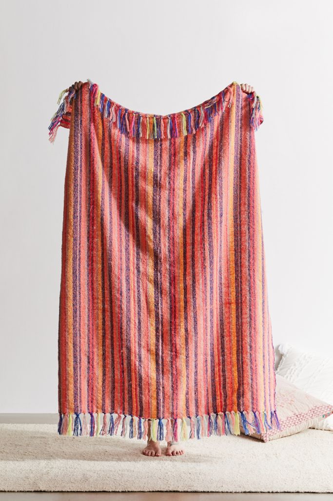 Katrine Brushed Throw Blanket Urban Outfitters Canada