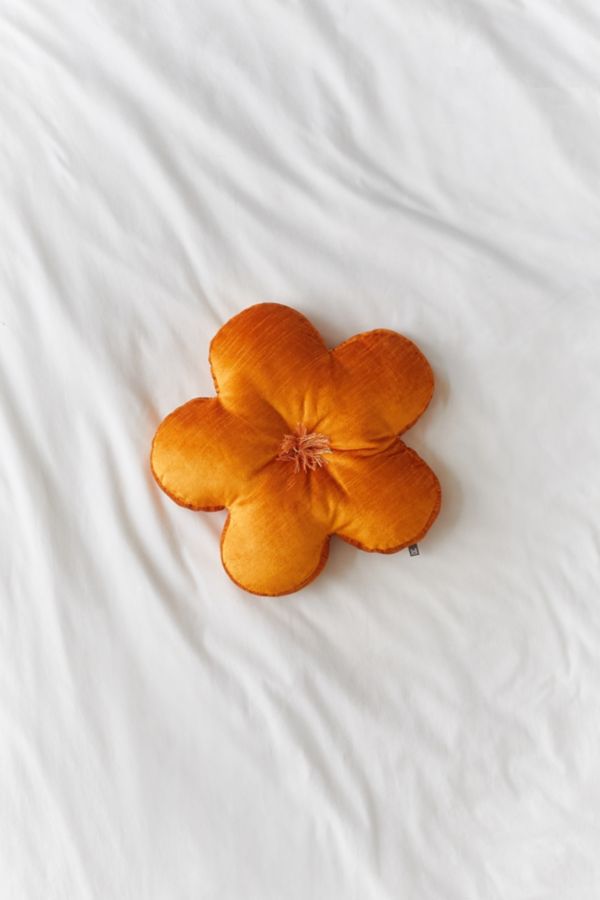 Daisy Petal Velvet Throw Pillow Urban Outfitters
