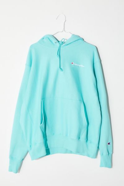 seafoam green champion hoodie