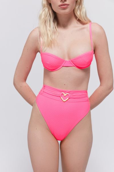 pink bikini bottoms high waisted