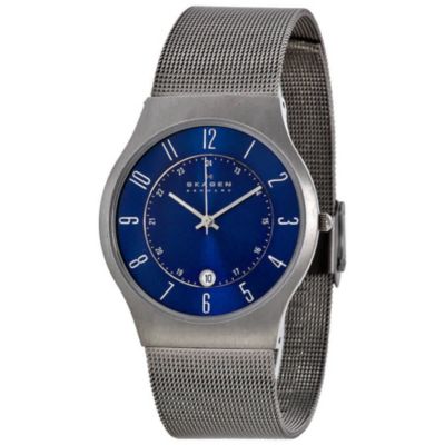 Skagen Titanium Steel Mesh Men's Watch 233XLTTN | Urban Outfitters