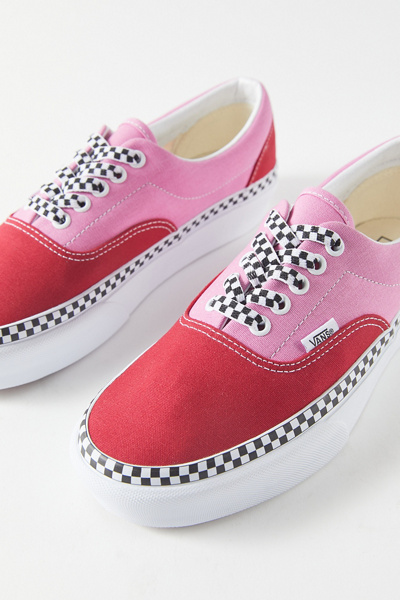 red vans platform sneakers