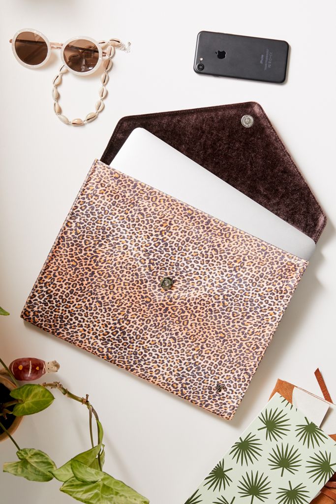 Wildflower Leopard 13” Laptop Clutch Case Urban Outfitters